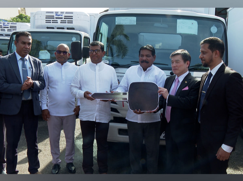 ජපානයෙන් ලංකා ධීවර සංස්ථාවට අධිශීත ට්රක් රථ 06ක් ප්රදානය කෙරේ