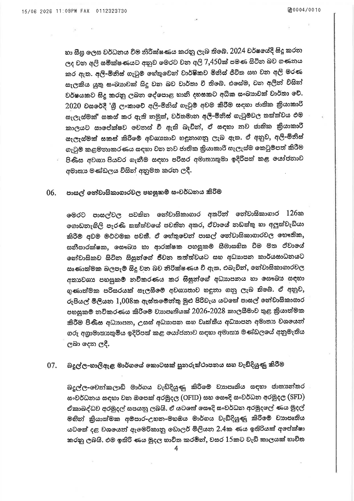 Cabinet Decisions on 15.06.2026 page 0004