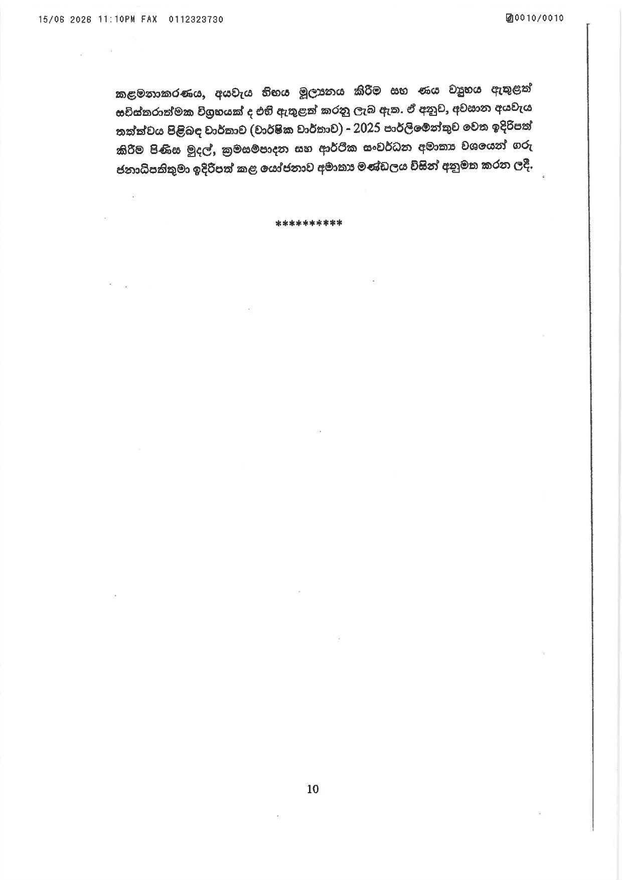 Cabinet Decisions on 15.06.2026 page 0010
