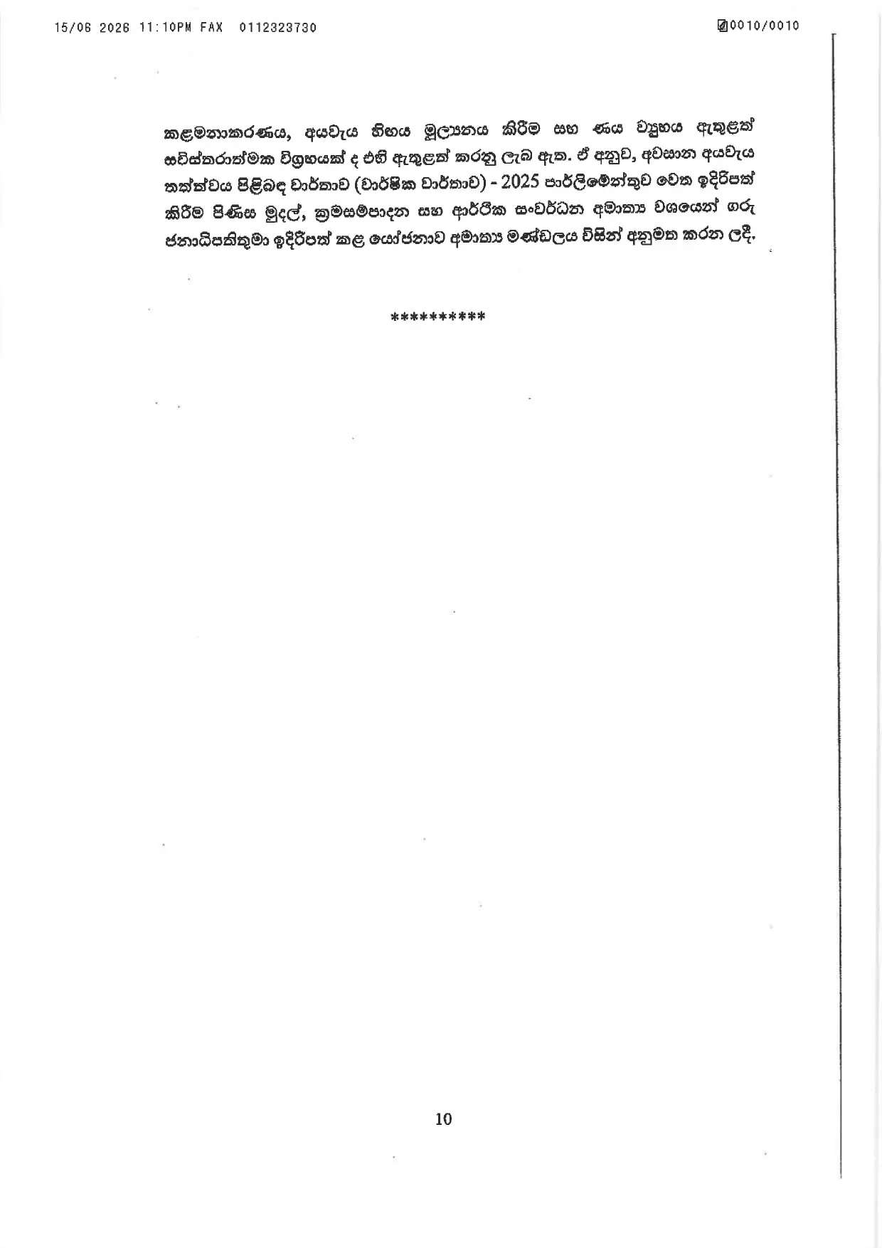 Cabinet Decisions on 15.06.2026 page 0010