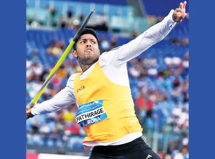රුමේෂ් තරංග අද දෝහා ඩයමන්ඩ් ලීග් පිටියට
