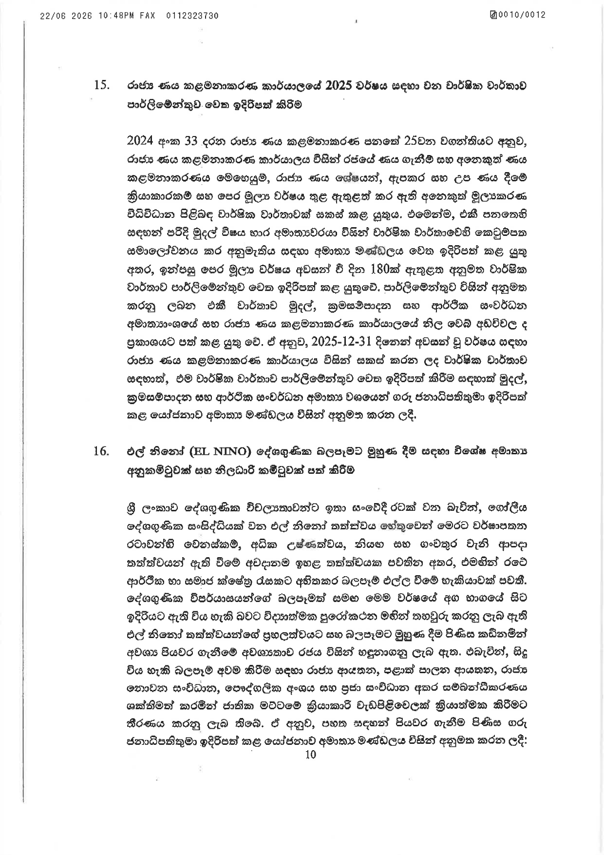 Cabinet Decisions on 22.06.2026 page 0010
