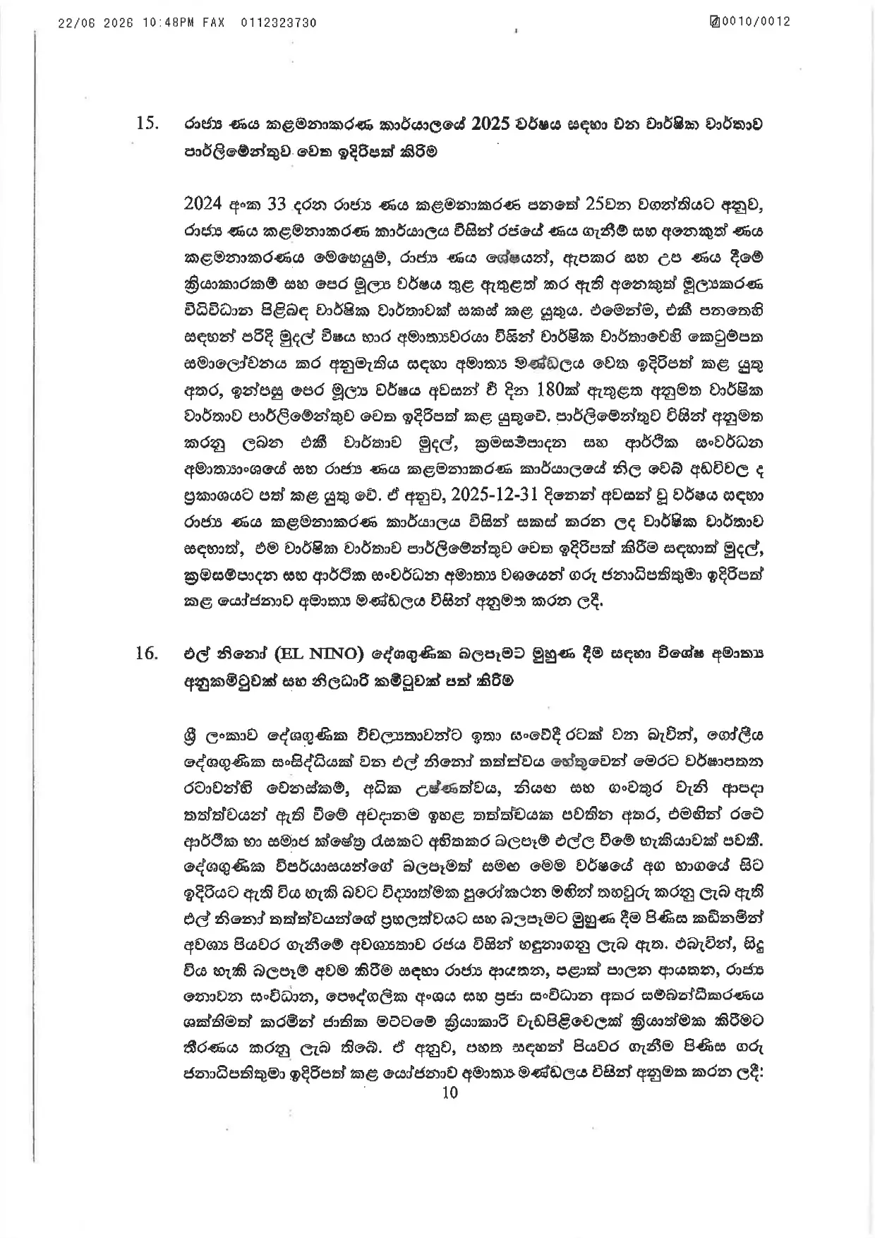 Cabinet Decisions on 22.06.2026 page 0010