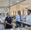 මීගමුව බන්ධනාගාර ගැටුමේ තුවාල ලැබූවන්ගේ සුවදුක් විමසීමට සෞඛ්‍ය අමාත්‍යවරයා ජාතික රෝහලට