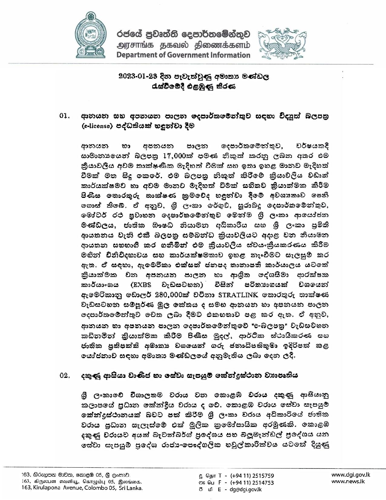 Cabinet Decision on 23.01.2023 page 001