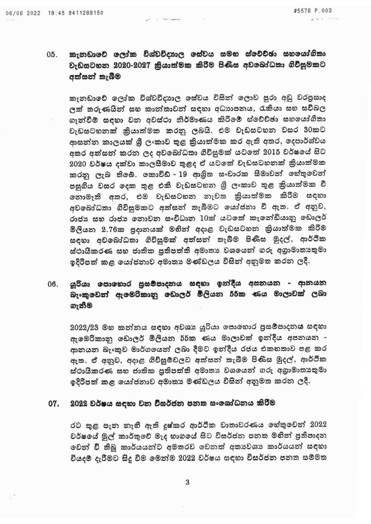 Cabinet Decisions on 06.06.2022 S page 003