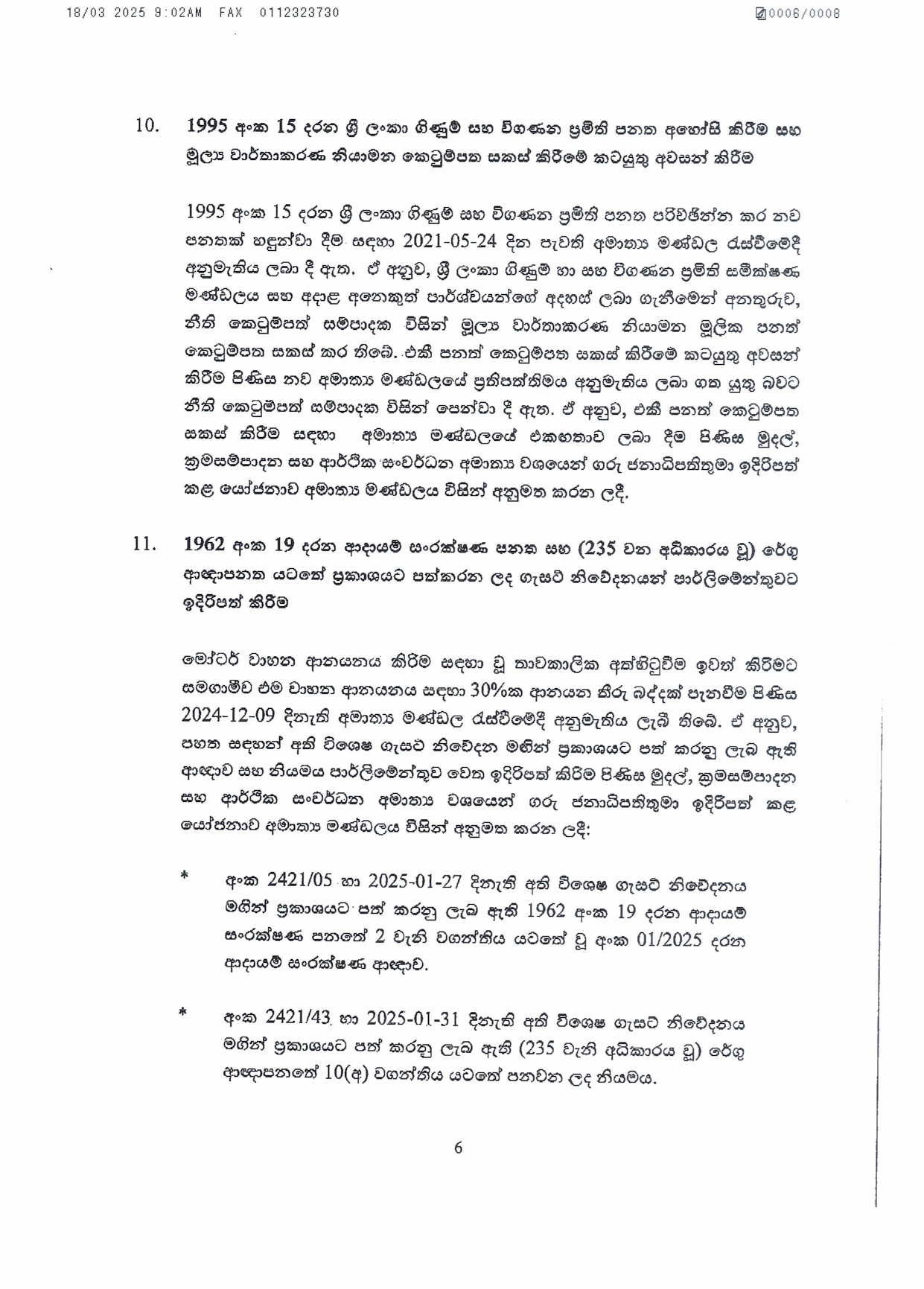 Cabinet Decisions on 17.03.2025 page 0006