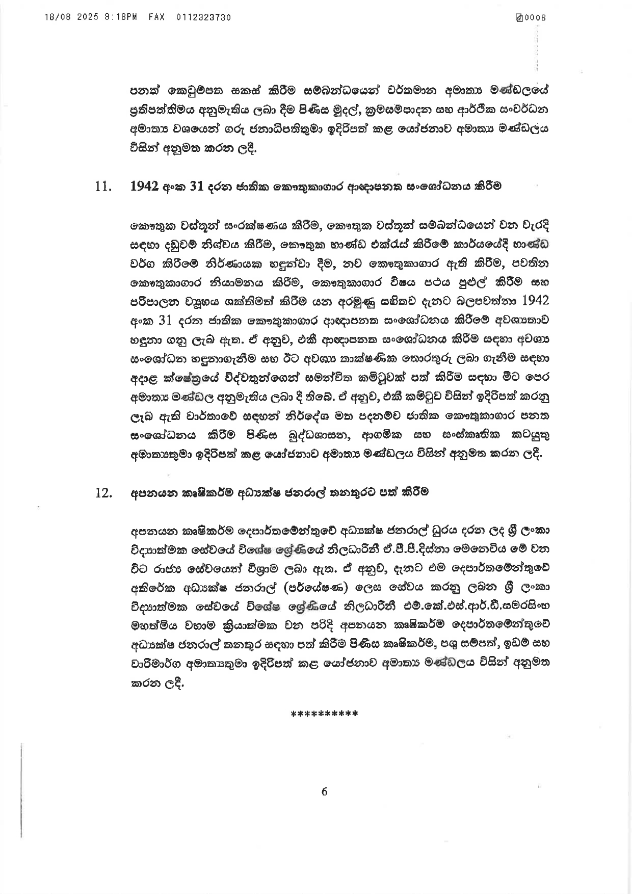 Cabinet Decisions on 18.08.2025 page 0006