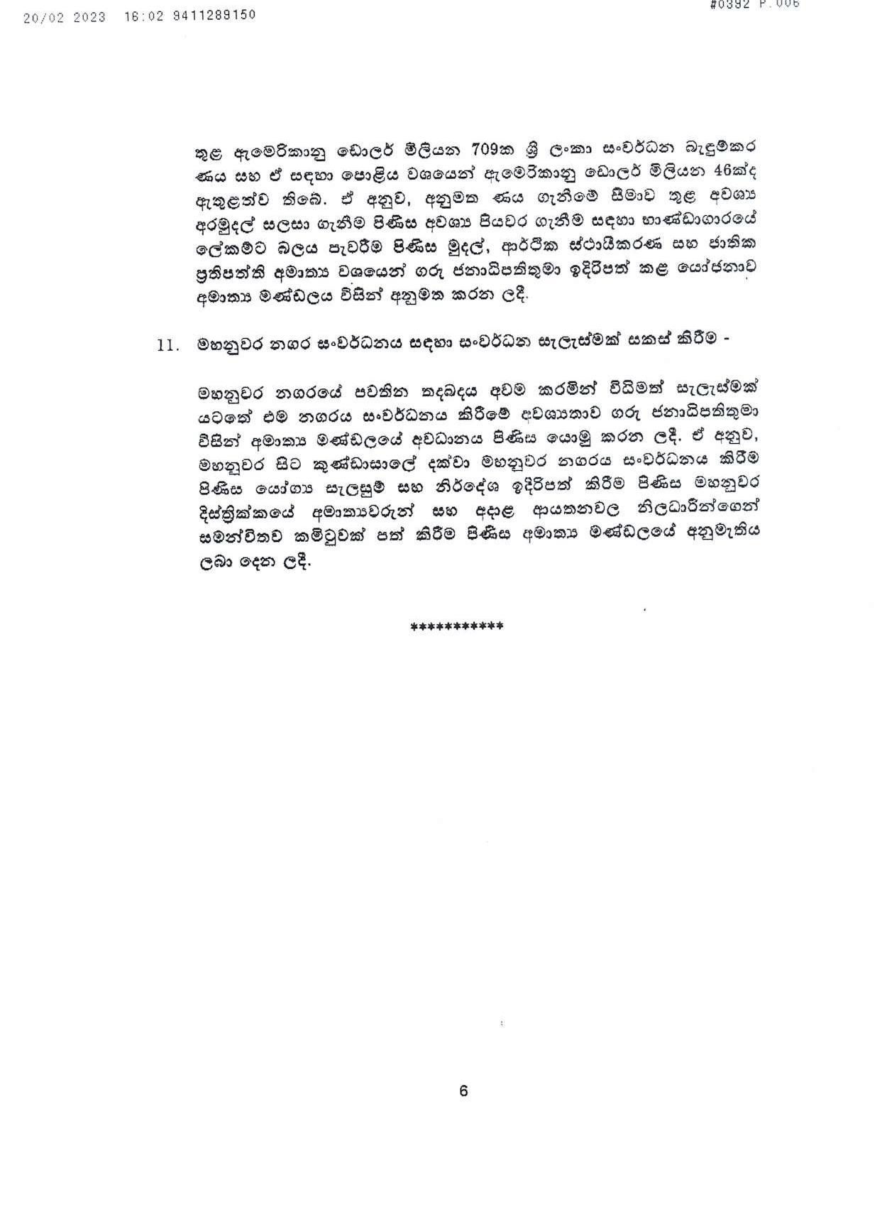 Cabinet Decisions on 20.02.2023 page 006