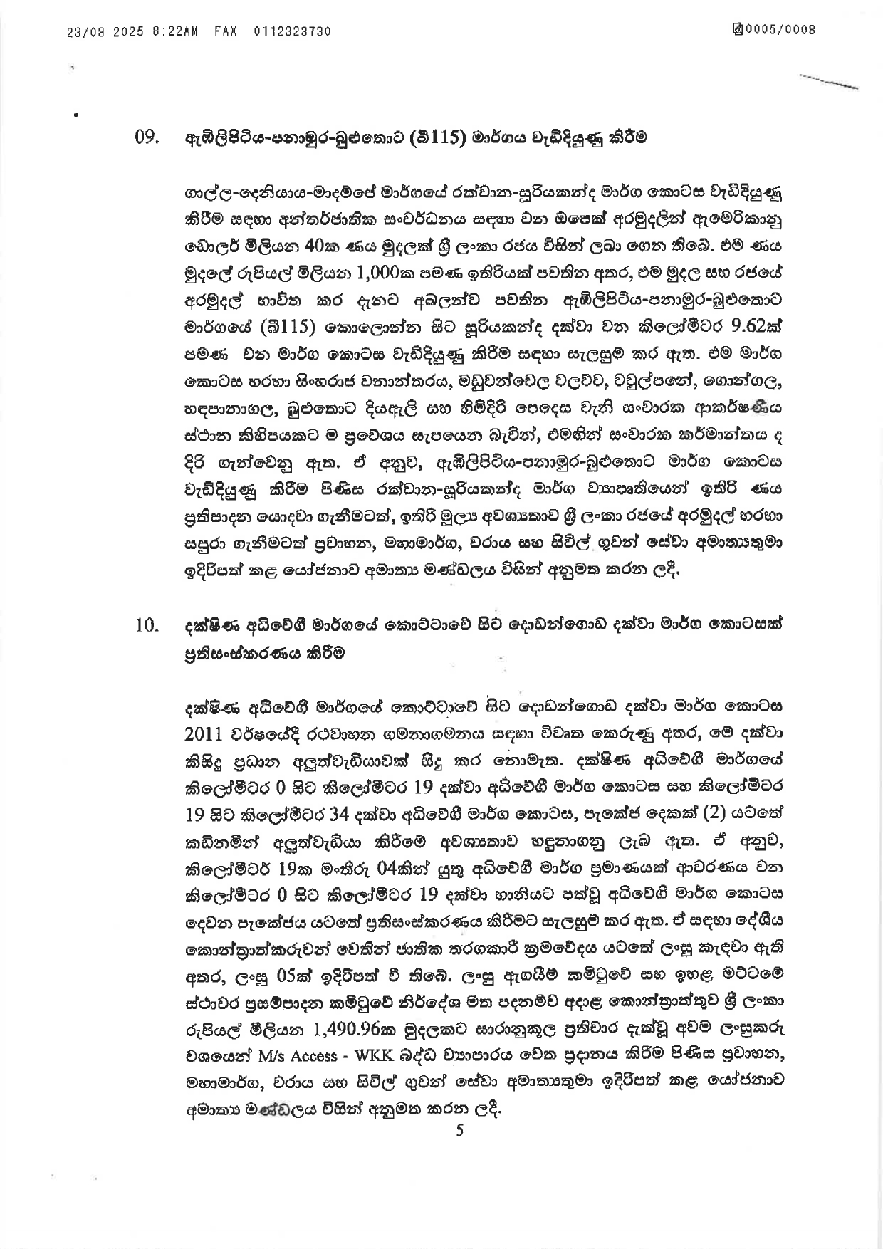 Cabinet Decisions on 22.09.2025 page 0005