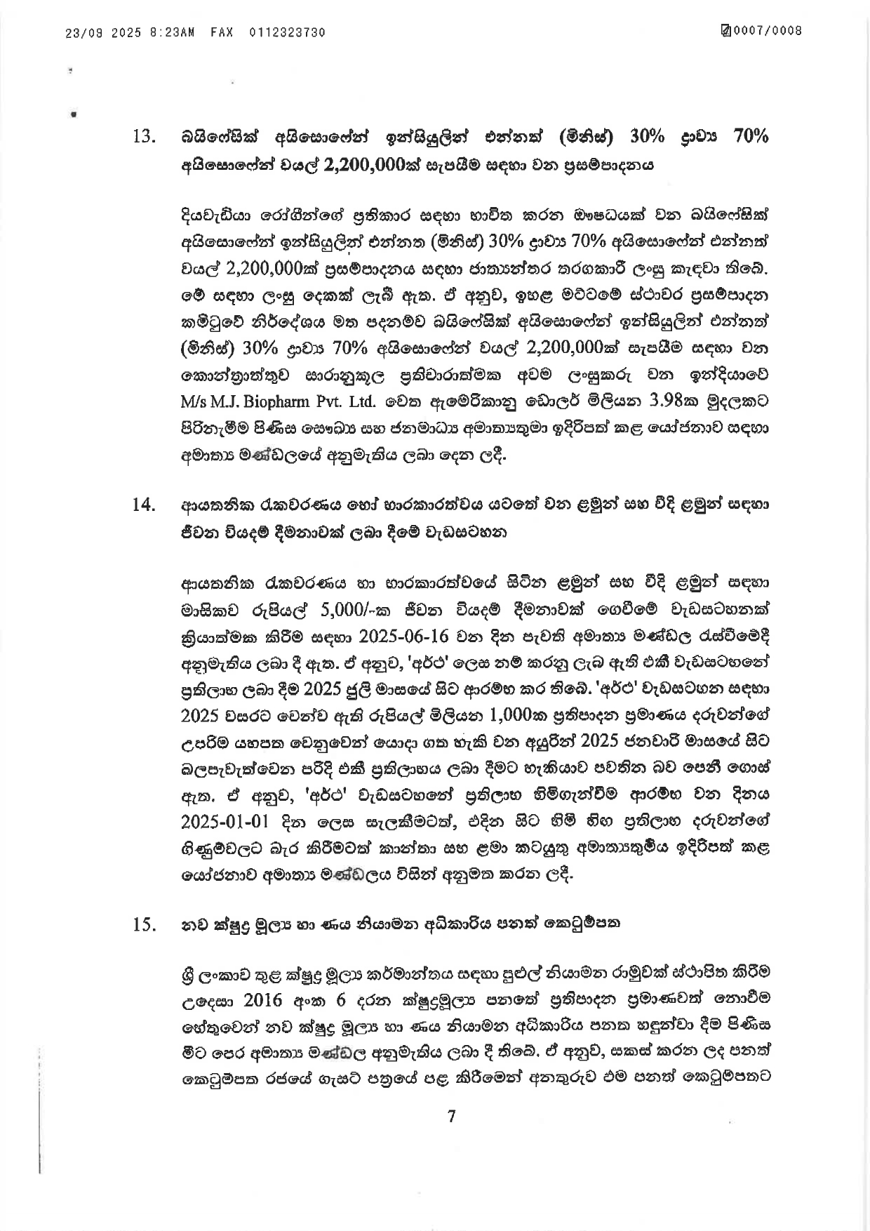 Cabinet Decisions on 22.09.2025 page 0007