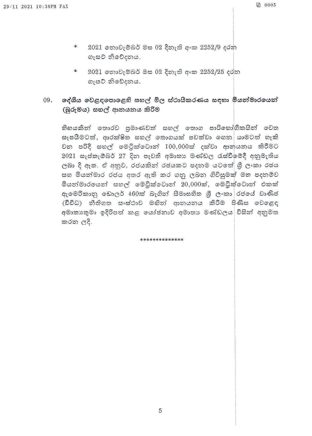Cabinet Decisions on 29.11.2021 page 005