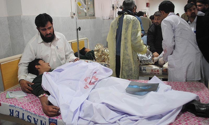 terrorist attack today at a school in Peshawar