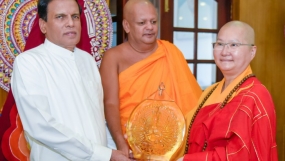 ලෝක තරුණ බෞද්ධ සංඝ සභාවේ සභාපතිනි හා ජනපති අතර හමුවක්