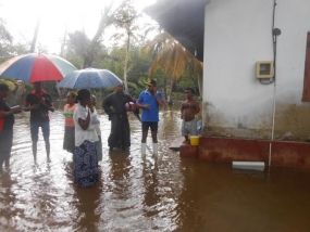 රත්නපුර දිස්ත්‍රික්කයේ ආපදා තත්ත්වයෙන් පවුල් 3,117 ක පුද්ගලයින් 12,172කට බලපෑම්