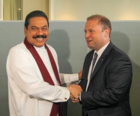 HE Rajapaksa and Malta PM Meet to Discuss CHOGM