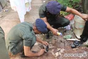 බටහිර ආරක්ෂක සේනා මූලස්ථාන සෙබළුන් ඩෙංගු මර්දන වැඩසටහනක