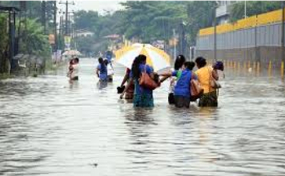 අයහපත් කාලගුණයෙන්  ප්‍රදේශ රැසකට  බලපෑම්