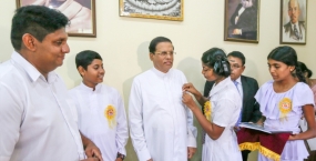 දුම්වැටි විරෝධී දිනය වෙනුවෙන් &quot;දිවි නැගුම&quot; පළමු කොඩිය ජනපතිට පළඳවයි