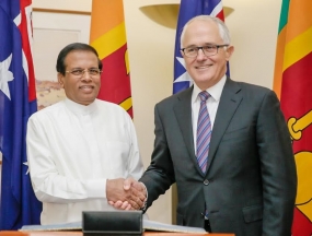 ජනපති සිරිසේන මහතා ඕස්ට්‍රේලියා අගමැති හමුවෙයි