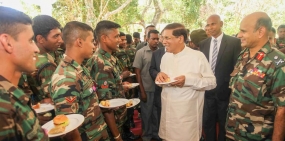 ජනපති වැලිකන්ද ආරක්ෂක සේනා මූලස්ථානයේ නිරික්ෂණයක