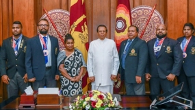 ආසියානු සවි එසවීමේ තරගාවලියේ රන්, රිදී, ලෝකඩ පදක්කම් දිනු ක්‍රීඩකයෝ‍ෙ ජනපති හමු වෙති