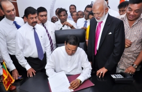 පියසේන ගමගේ මහතා නිපුණතා සංවර්ධන අමාත්‍යවරයා ලෙස වැඩ භාරගනී