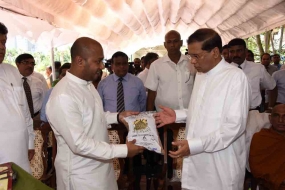 පරිසර අමාත්‍යවරයා වශයෙන් ජනාධිපතිතුමා පරිසරය වෙනුවෙන් විශාල කාර්යභාරයක් ඉටුකරනවා