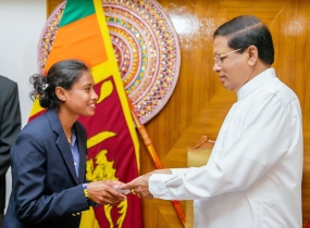 රියෝ ඔලිම්පික් කී‍්‍රඩා උළෙලට යන කී‍්‍රඩක කී‍්‍රඩිකාවන් ජනපතිගෙන් සුභාශිංසන