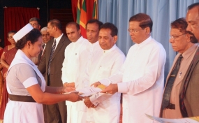 සුව සේවා පත්වීම් ලිපි ප්‍රදානෝත්සවය ජනපති ප්‍රධානත්වයෙන්