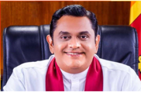 ශෂීන්ද්‍ර රාජපක්ෂ මහතා  වාරි මාර්ග රාජ්‍ය ඇමති ලෙස දිවුරුම් දෙයි