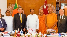 දිවයිනට පැමිණි ජපාන හිටපු අග‍්‍රාමාත්‍යවරයා ජනපති හමුවෙයි